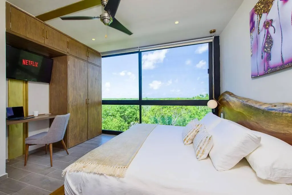 Designer Penthouse - Jungle Views, Bike To Beach Tulum Apartment