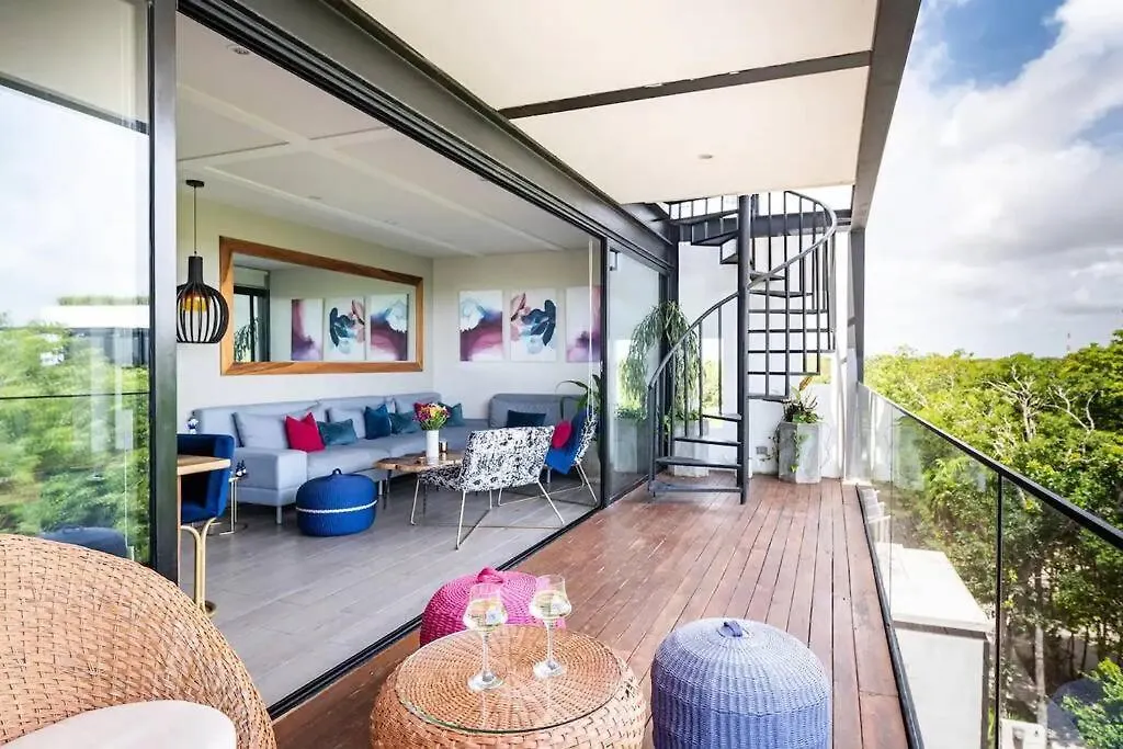 Apartment Designer Penthouse - Jungle Views, Bike To Beach Tulum